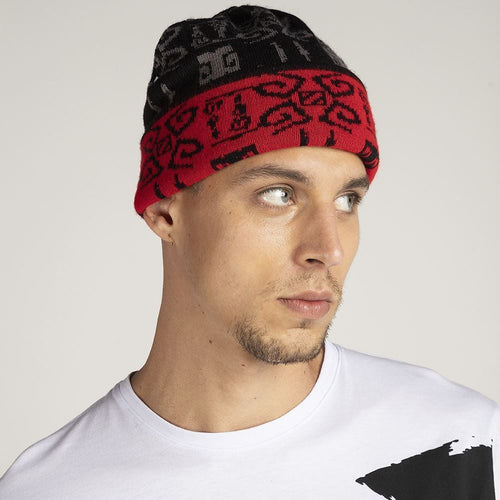 Beanie Dota2 Double Sided Red And Black