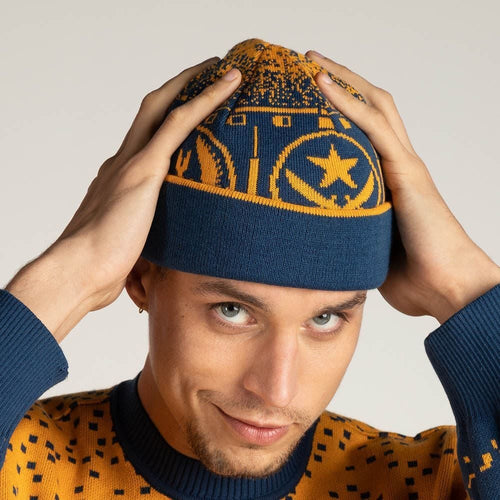 Beanie CS:GO Apollo CT X TR Yellow and Blue