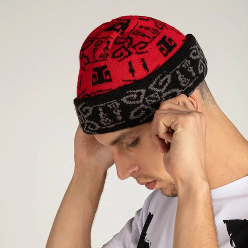 Beanie Dota2 Double Sided Red And Black