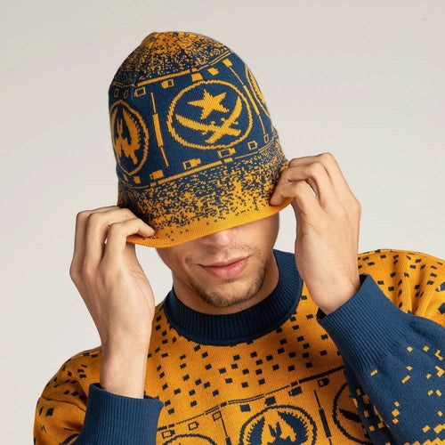 Beanie CS:GO Apollo CT X TR Yellow and Blue