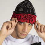 Beanie Dota2 Double Sided Red And Black