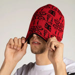 Beanie Dota2 Double Sided Red And Black