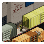 Fallen Train Gamer Mousepad