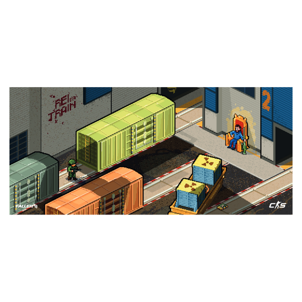 Fallen Train Gamer Mousepad